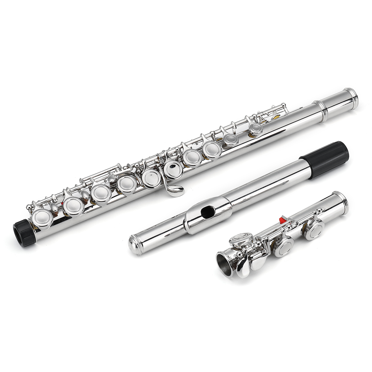 16-Holes-C-Key-Colored-Flute-Nickel-Plated-Silver-Tube-Woodwind-Instrument-with-Box-1381763