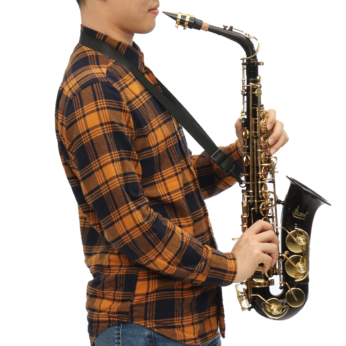 Brass-Engraved-Eb-E-Flat-Alto-Saxophone-Sax-With-Case-Gloves-Cleaning-Cloth-Belt-Brush-1428785