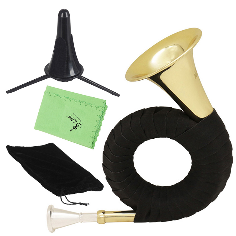 Golden-Brass-Trumpet-Bugle-Musical-Insturment-Bb-Key-Round-Tube-Trumpet-Accessories-Set-1403021