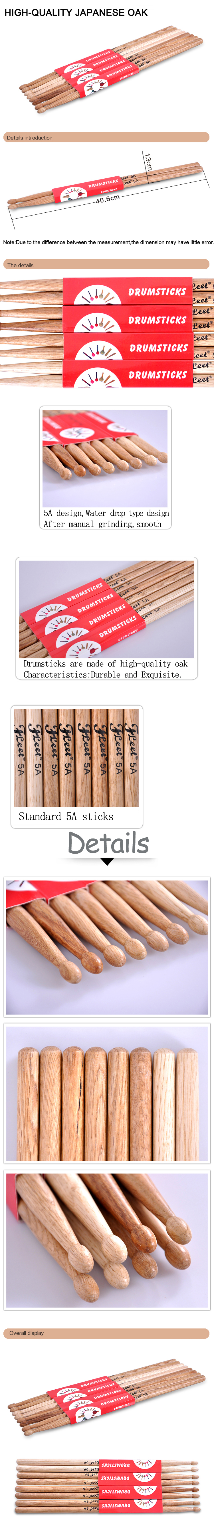 Pair-of-5A-Oak-Drumsticks-Stick-1023021