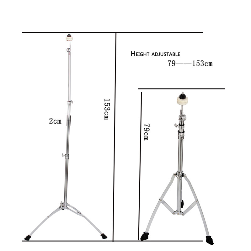 Zebra-Stainless-Steel-Drum-Cymbal-Stand-Tripod-Bracket-Adjustable-Height-Percussion-Instrument-Parts-1403018
