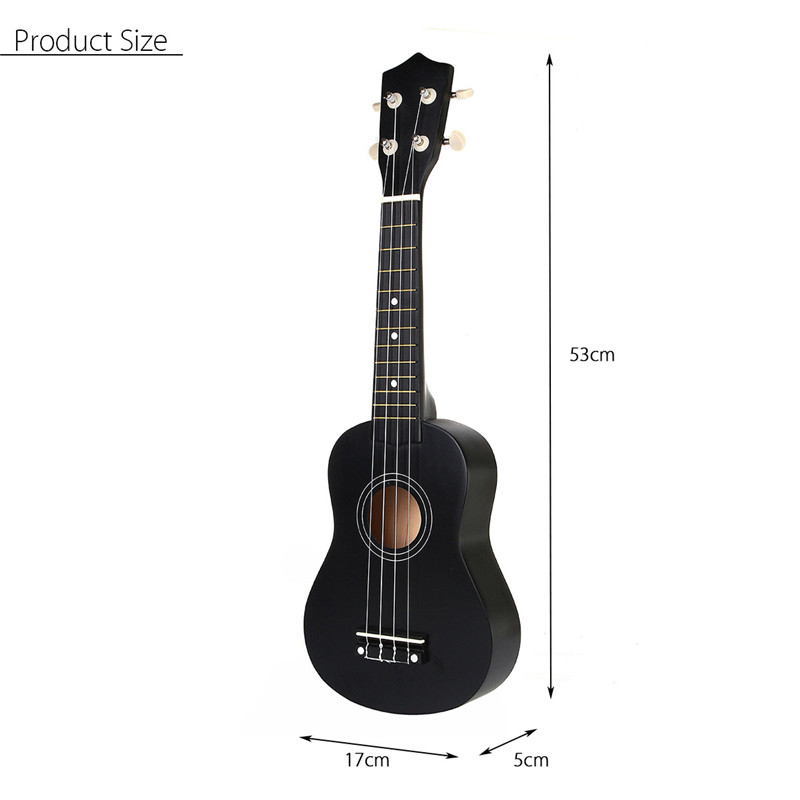 21-Inch-Economic-Soprano-Ukulele-Uke-Musical-Instrument-With-Gig-bag-Strings-Tuner-Black-1225063