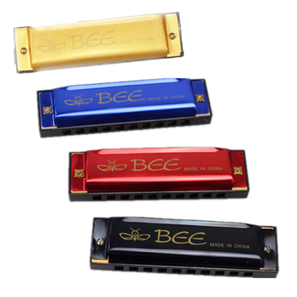 BEE-10-Holes-40-Tone-C-Key-Harmonica-Mouth-Organ-Musical-Instrument-Gift-Toy-1028961