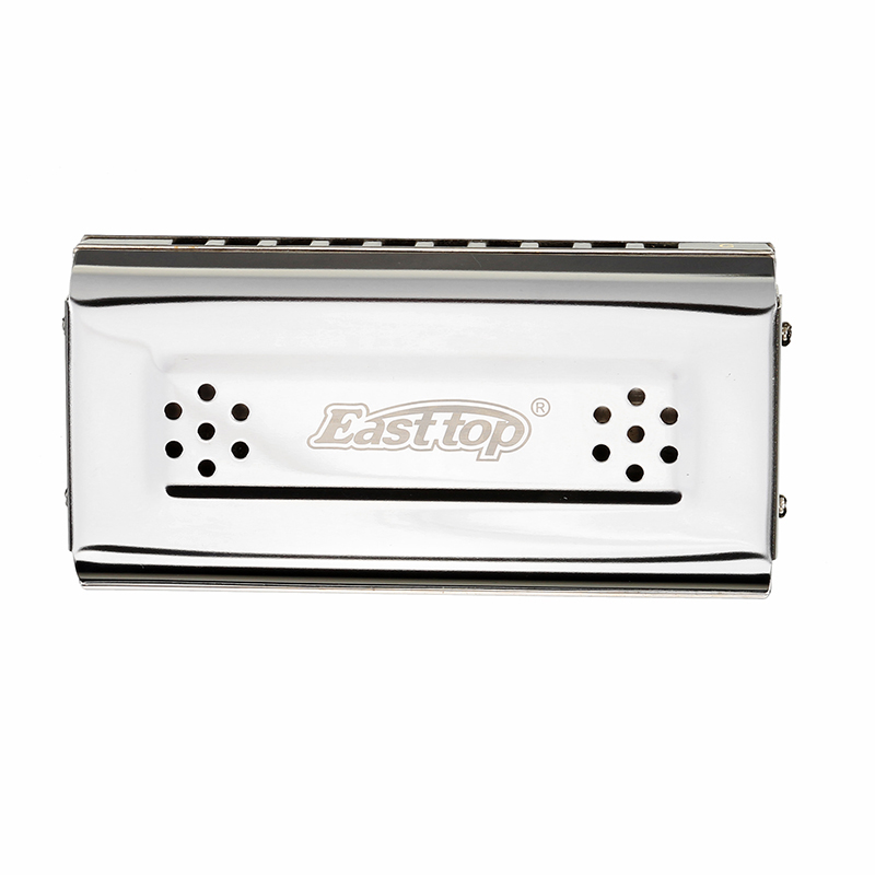 EASTTOP-T10-2-10-Holes-Blues-Harp-Harmonica-with-Two-Sides-Two-Tunes-C-G-Key-1251463