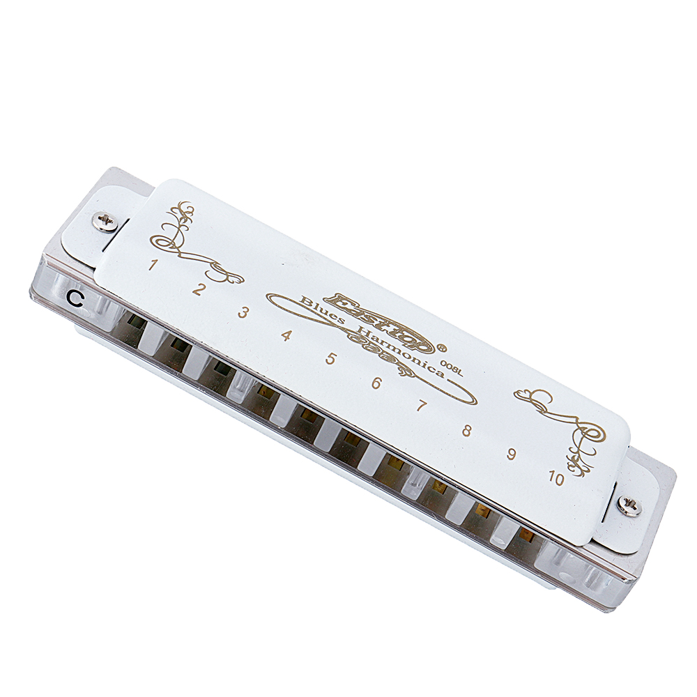 Easttop-T008LS-10-haringl-C-Key-Bruce-Blues-Harmonica-1526836