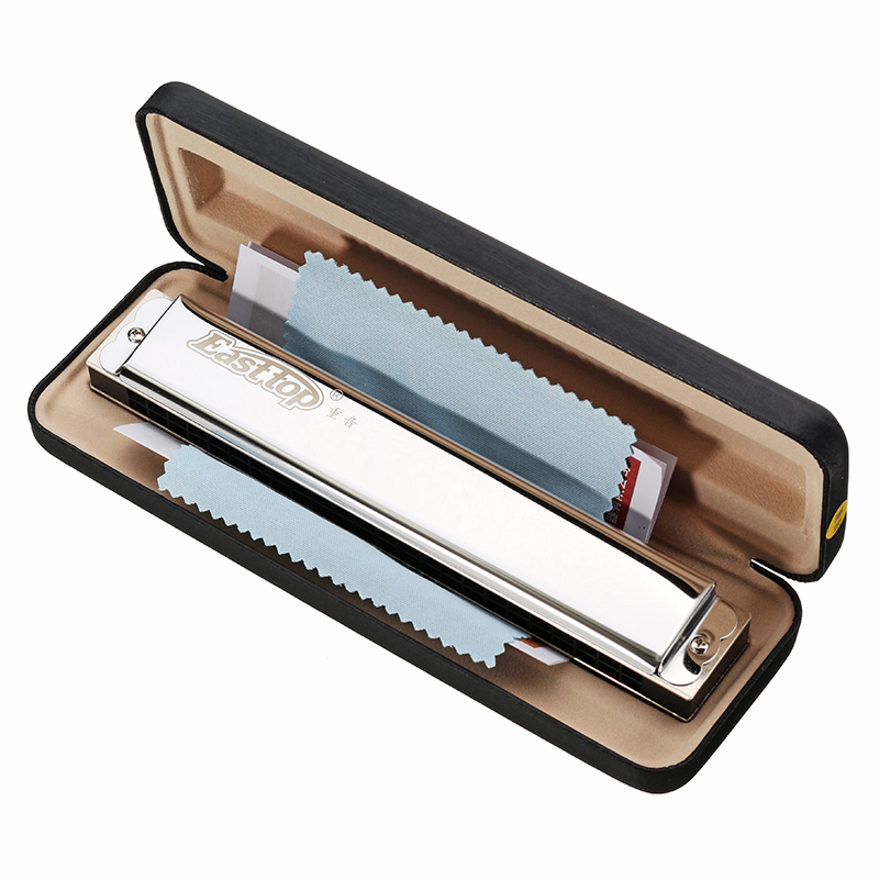 Easttop-T2410-24-Holes-C-Key-Octave-Harmonica-with-Leather-Box-1251465