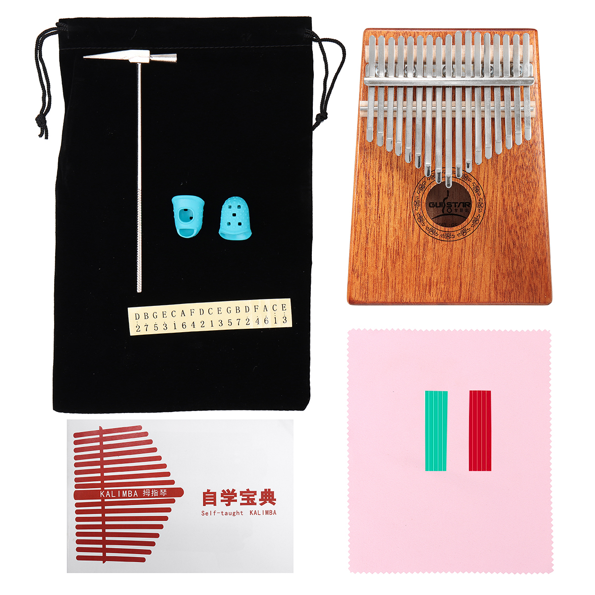 17-Keys-Wood-Kalimba-Mahogany-Thumb-Piano-Finger-Percussion-With-Tuning-Hammer-1325982