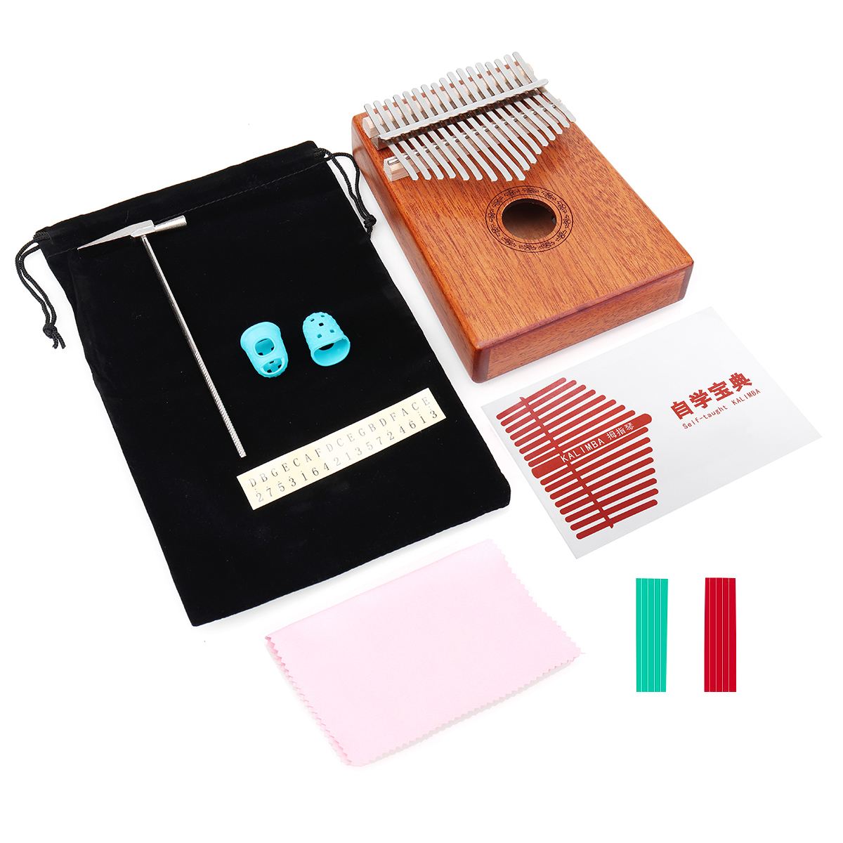 17-Keys-Wood-Kalimba-Mahogany-Thumb-Piano-Finger-Percussion-With-Tuning-Hammer-1325982