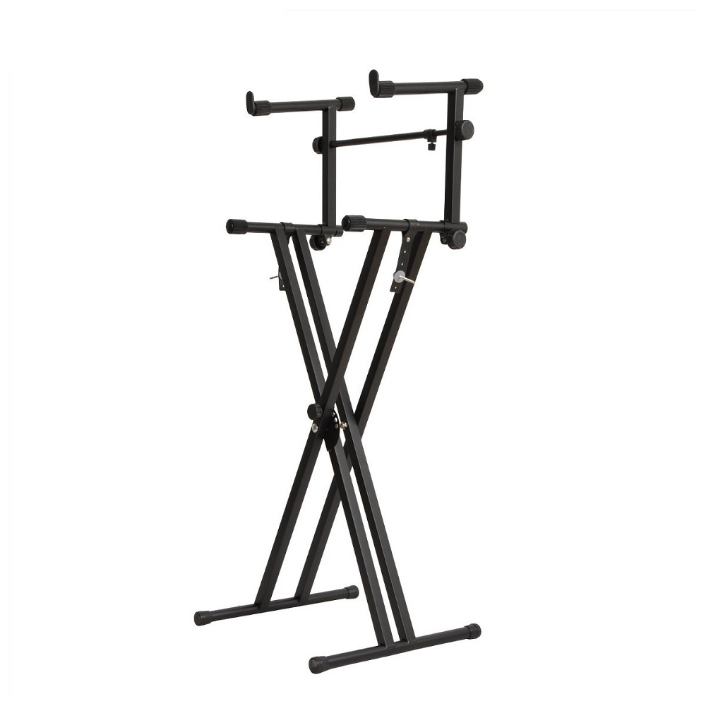 2-Tiers-X-Style-Adjustable-Keyboard-Stand-Folding-Electronic-Piano-Holder-1320516