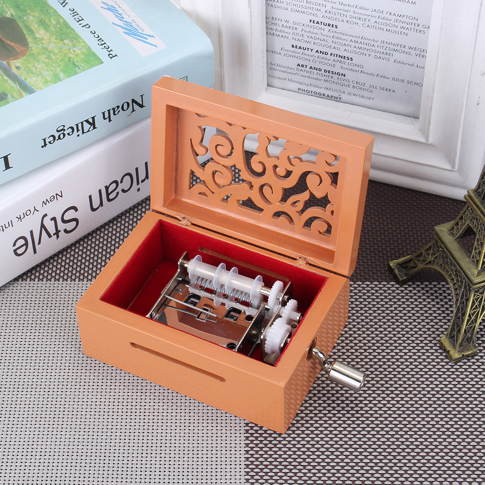 15-Tone-DIY-Hand-Cranked-Carved-Music-Box-With-Hole-Puncher-30-Pcs-Paper-Tapes-1392495