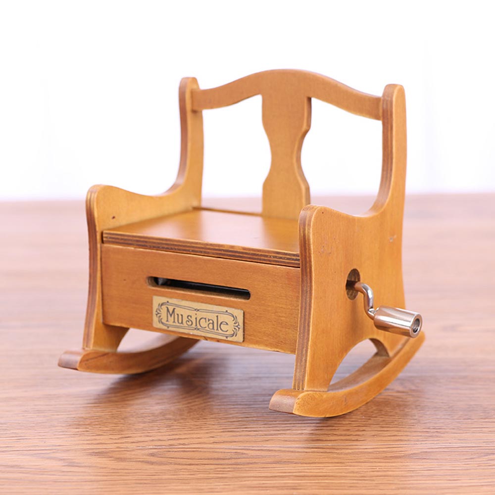 15-Tone-DIY-Hand-Cranked-Wooden-Chair-Music-Box-With-Hole-Puncher-Paper-Tapes-1392497