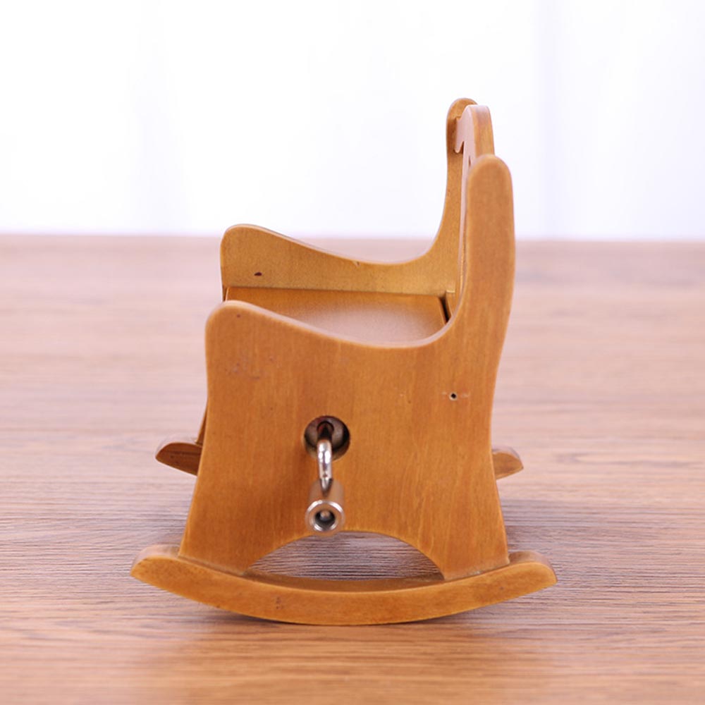 15-Tone-DIY-Hand-Cranked-Wooden-Chair-Music-Box-With-Hole-Puncher-Paper-Tapes-1392497