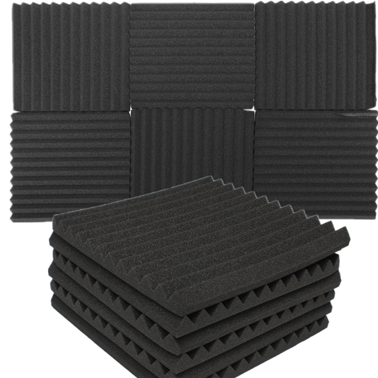 12-Packs-Soundproofing-Acoustic-Studio-Wedge-Foam-Tiles-Wall-Panels-303025cm-1130524