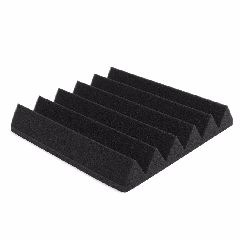 12-Pcs-Black-Blue-Pyramid-Acoustic-Soundproofing-Foam-Tile-Studio-Panel-2quotx12quotx12quot-1218524