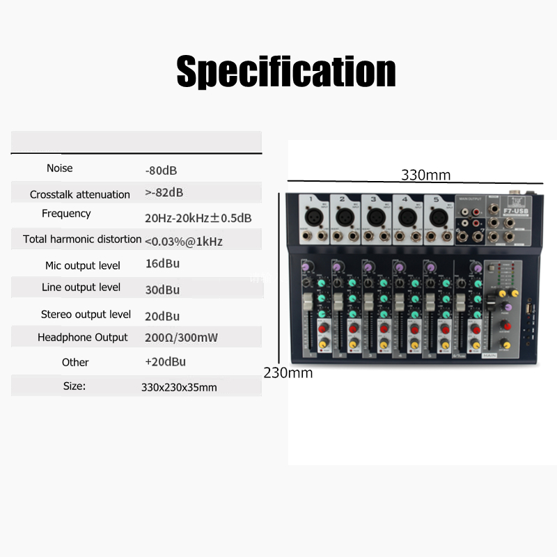 7-Channel-Professional-Stage-Live-Studio-Audio-Mixer-USB-Mixing-Console-DJ-KTV-1254223