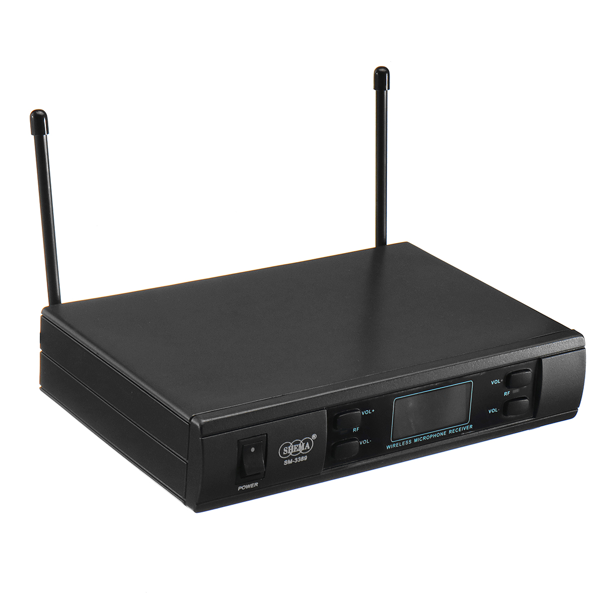 UHF-Wireless-Microphone-System-LCD-Dual-Microphone-Handheld-Stage-DJ-Kareoke-1413503
