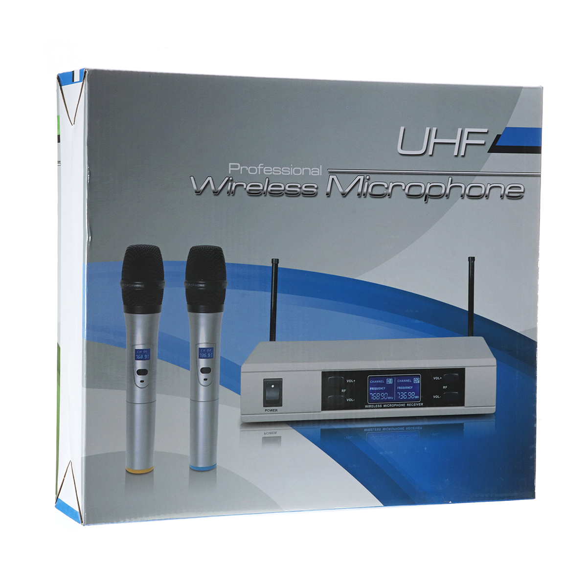 UHF-Wireless-Microphone-System-LCD-Dual-Microphone-Handheld-Stage-DJ-Kareoke-1413503