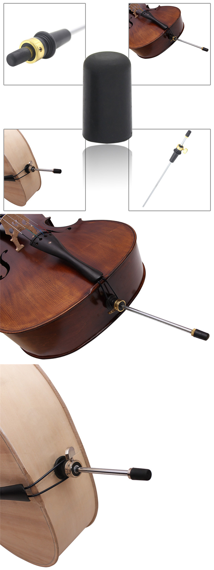 5Pcs-Cello-Rubber-Endpin-Tip-Protector-Non-Slip-Mat-1062613