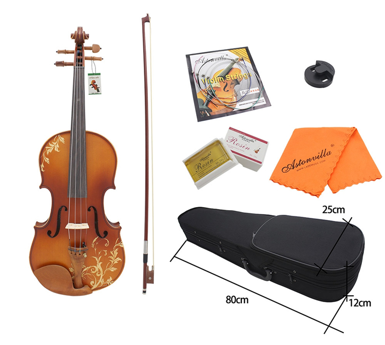 Aston-44--Spruce-wood-Carving-Violin-with-Bow-String-Rosin-Mute-Case-AV-30-1050825