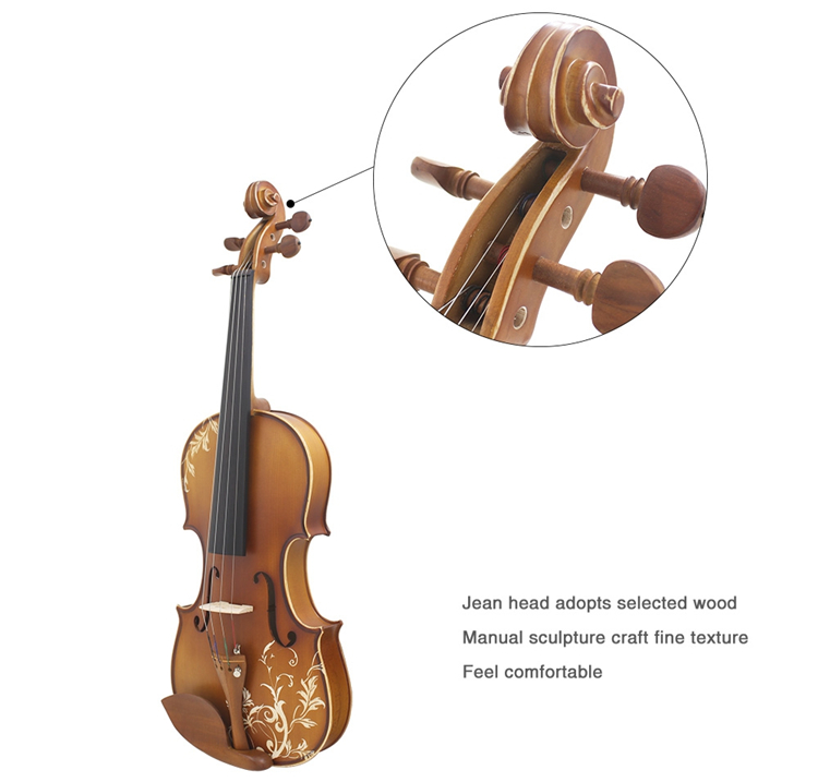 Aston-44--Spruce-wood-Carving-Violin-with-Bow-String-Rosin-Mute-Case-AV-30-1050825