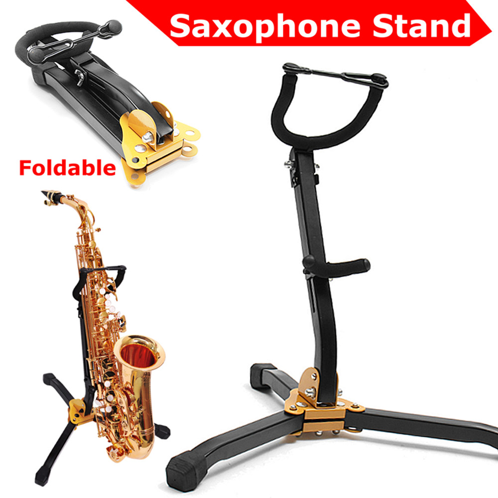 33cm-Steel-Folding-Tripod-Holder-Detachable-Saxophones-Stand-For-Sax-Tenor-Alto-1340717