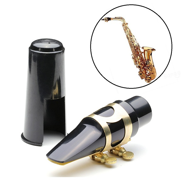 Alto-Eb-Saxphone-Sax-Mouthpiece-Plastic-with-Metal-Buckle-Cap-998803