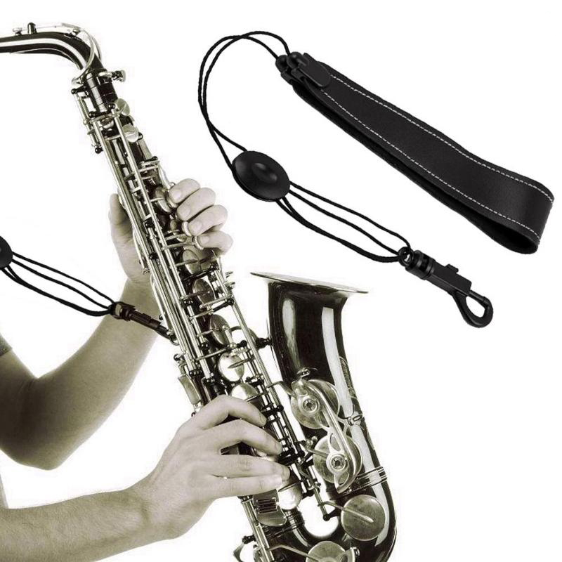 Zebra-1-Pcs-Adjustable-Saxophone-Sax-Leather-Nylon-Padded-Neck-Strap-with-Hook-Clasp-1385965