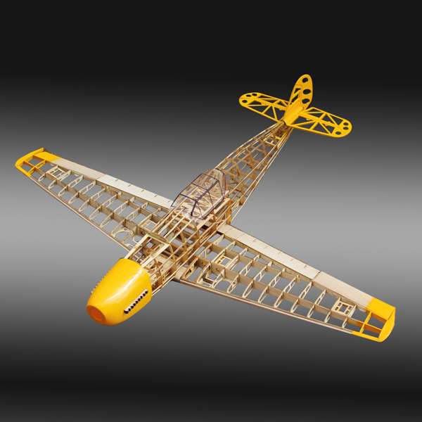 BF109-Fighter-1020mm-Wingspan-Balsa-Wood-Model-Aircraft-Kit-1089349