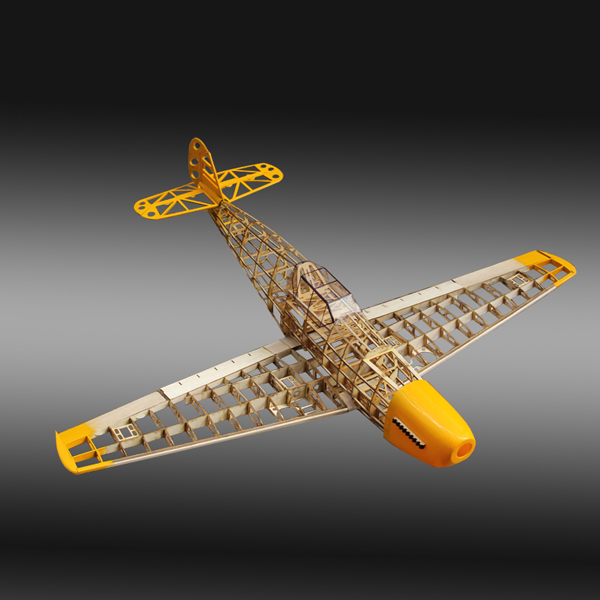 BF109-Fighter-1020mm-Wingspan-Balsa-Wood-Model-Aircraft-Kit-1089349