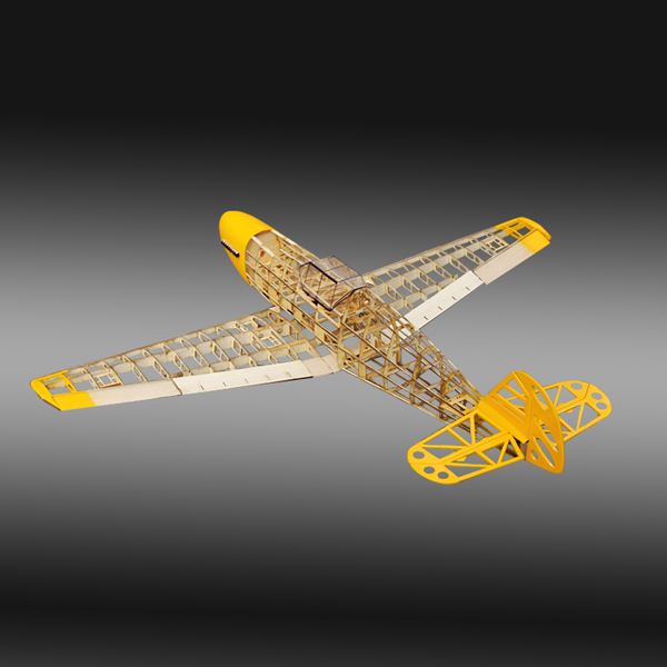 BF109-Fighter-1020mm-Wingspan-Balsa-Wood-Model-Aircraft-Kit-1089349