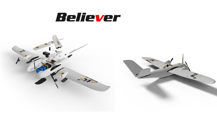 Believer-1960mm-Wingspan-EPO-Portable-Aerial-Survey-Aircraft-RC-Airplane-KIT-1178800