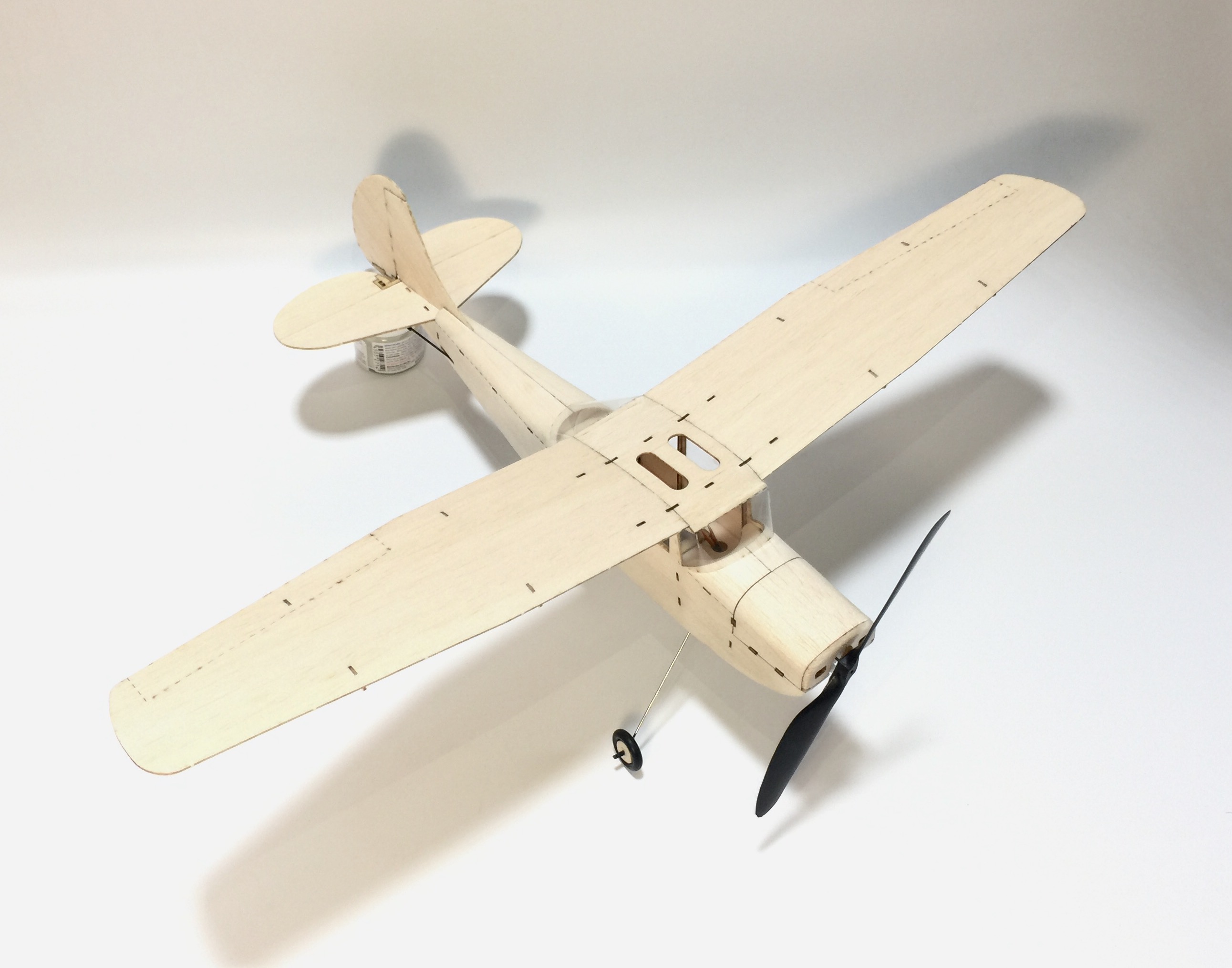 MinimumRC-Cessna-L-19-460mm-Wingspan-Balsa-Wood-Laser-Cut-RC-Airplane-KIT-1210610