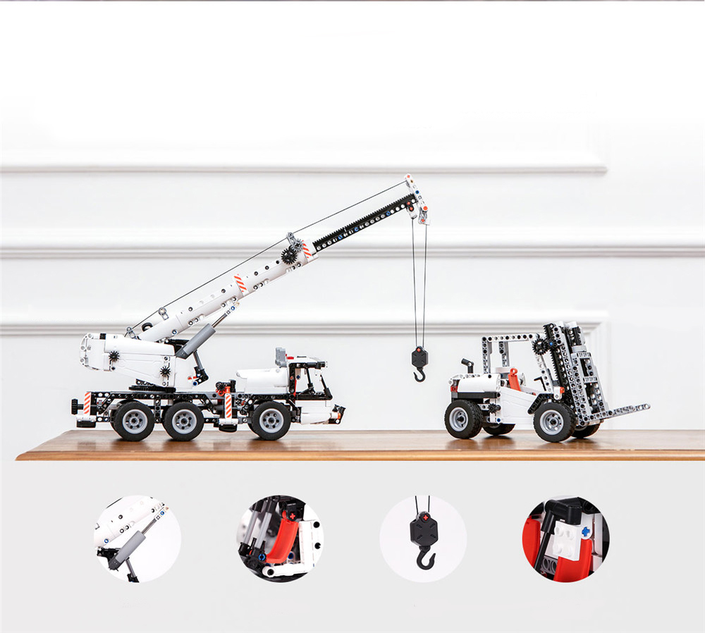 xiaomi mitu building blocks mobile engineering crane