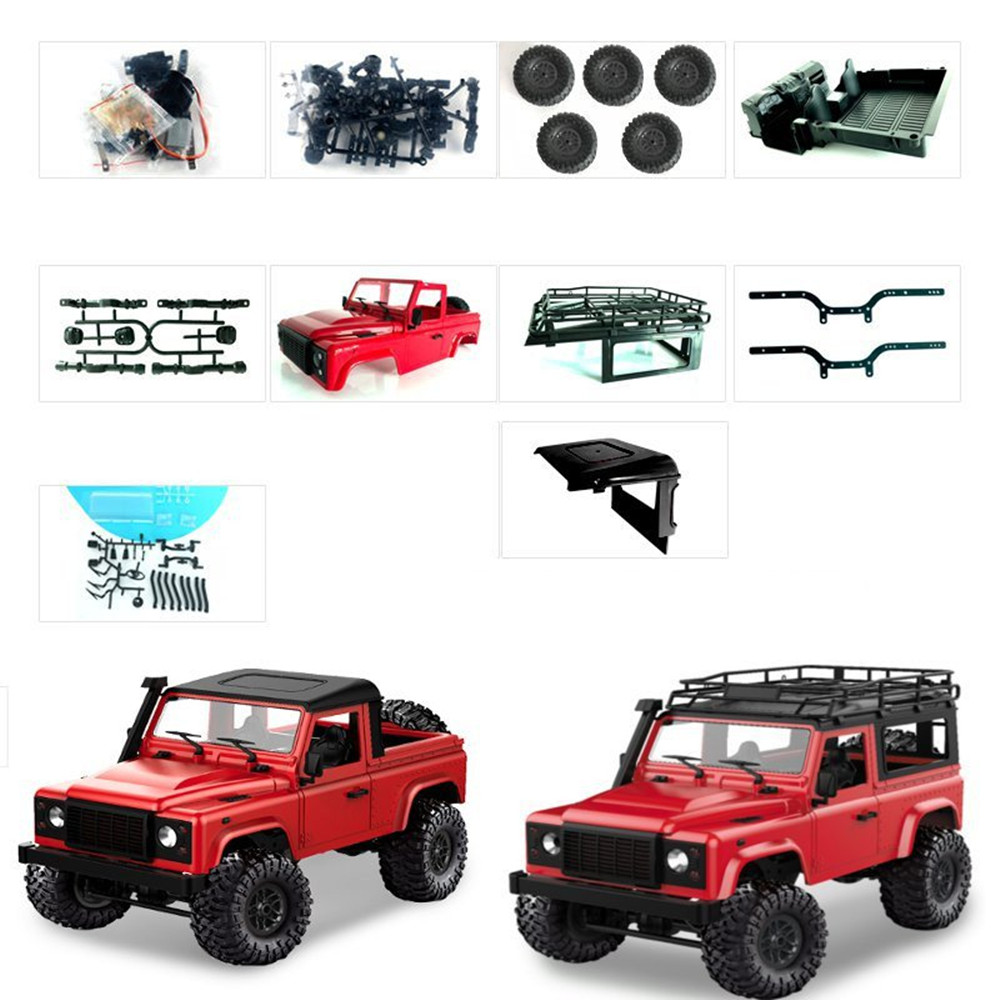 1-Set-MN-90-Kit-112-24G-4WD-Rc-Car-Crawler-Monster-Truck-Without-ESC-Transmitter-Receiver-Battery-1370557