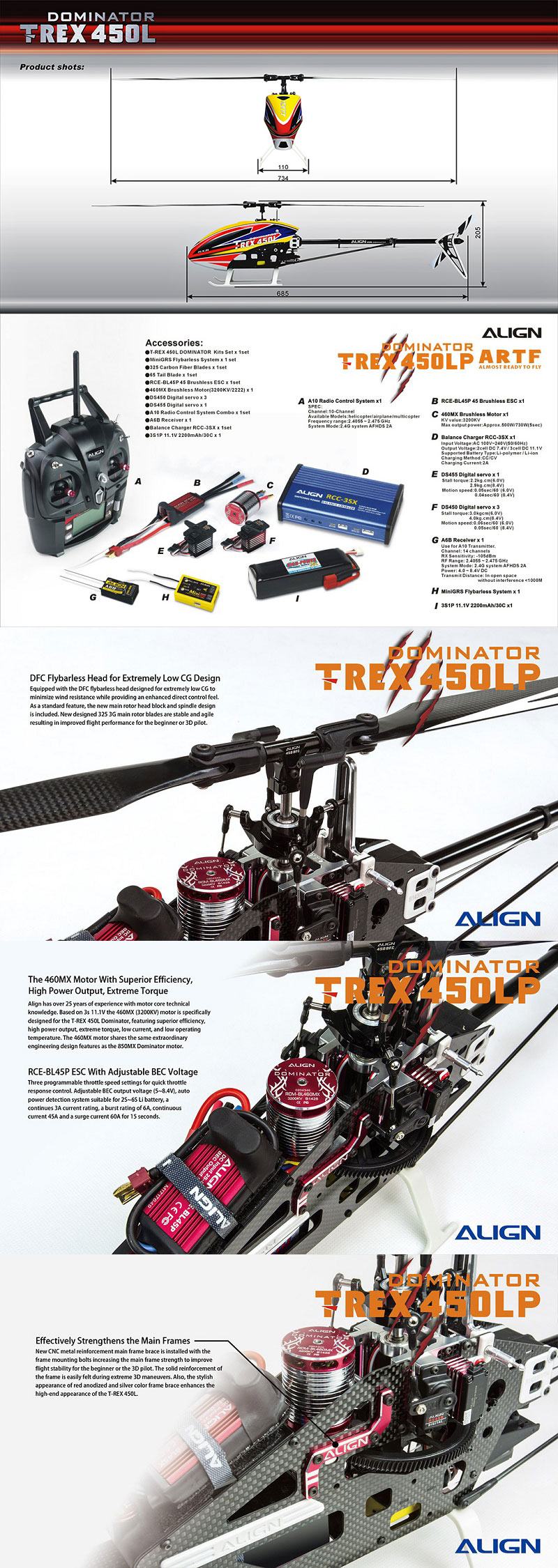 ALIGN-T-REX-450LP-RC-Helicopter-RH45E32XW-Dominator-Super-Combo-1289181