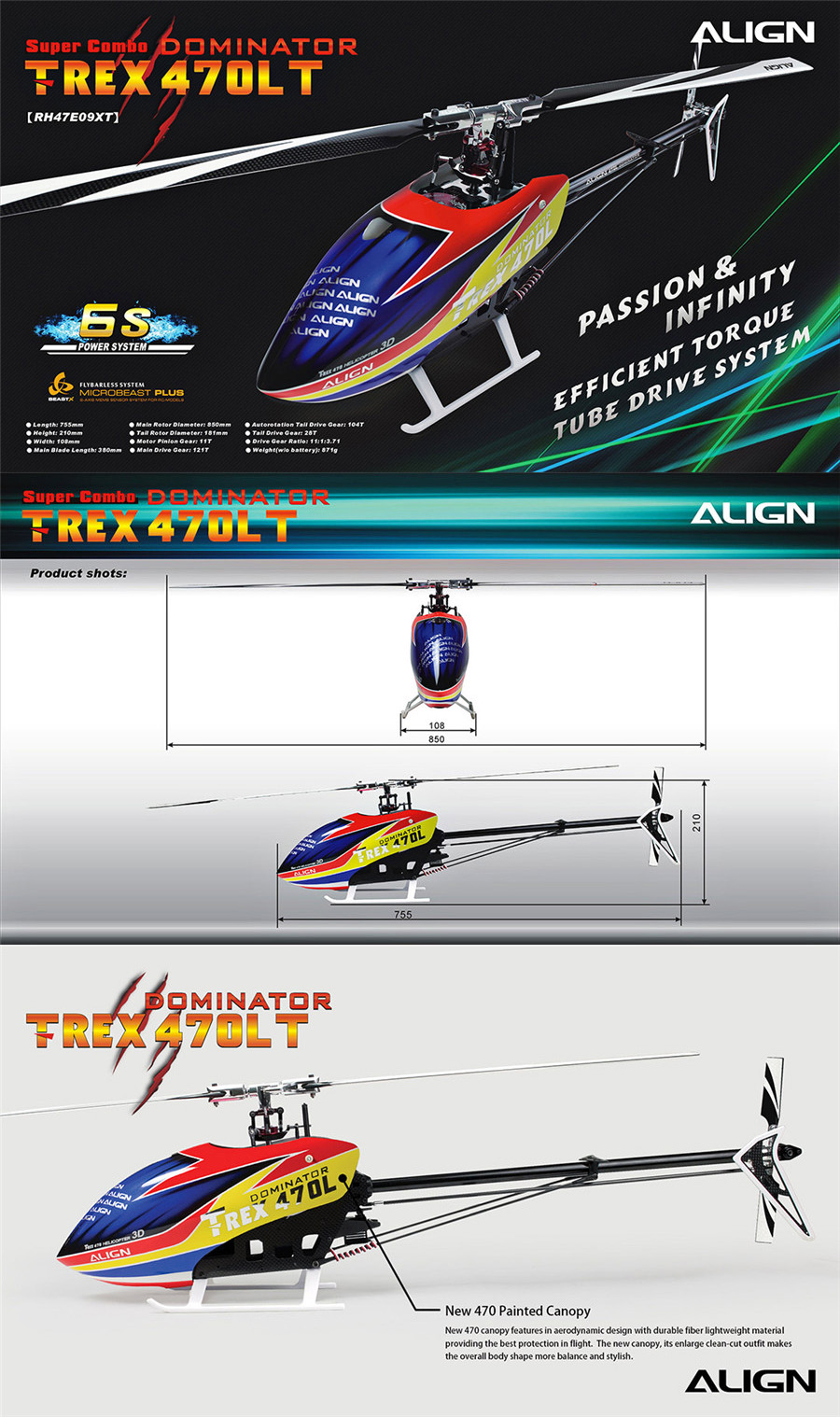 ALIGN-T-REX-470LT-Helicopter-Dominator-Super-Combo-450L-Upgrade-Version-1269182