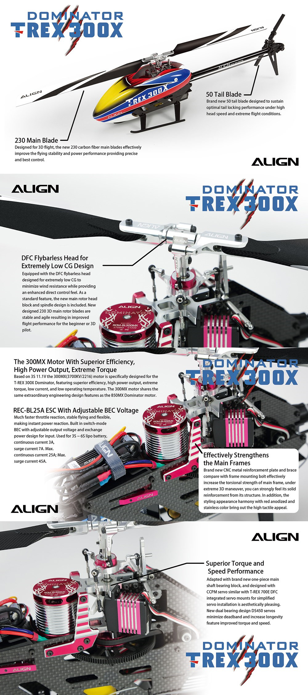 Align-T-Rex-300X-DOMINATOR-DFC-6CH-3D-Flying-RC-Helicopter-Super-Combo-With-RCE-BL25A-ESC-3700KV-Mot-1542055