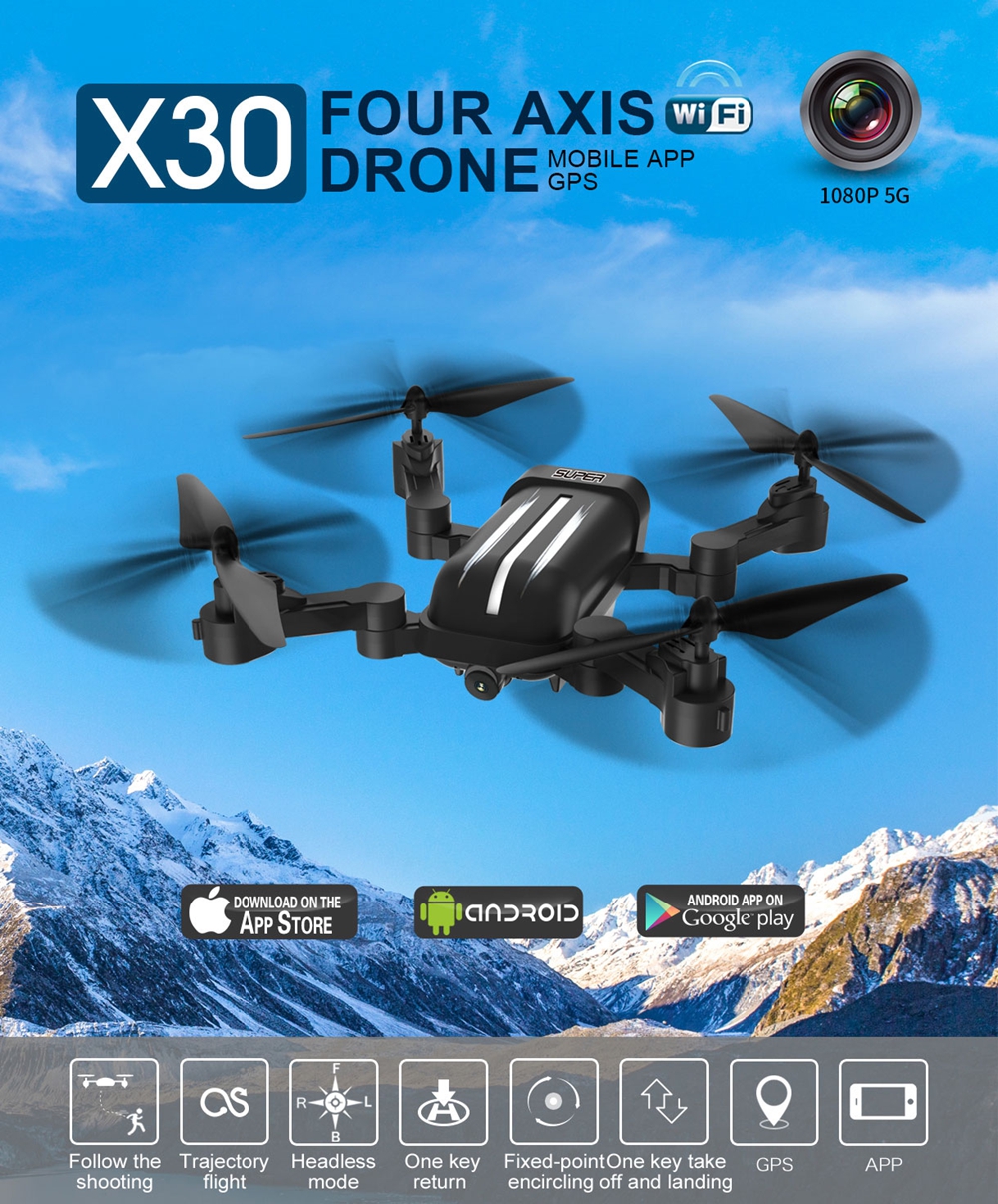 BAYANGTOYS-X30-GPS-5G-WiFi-1080P-FPV-with-8MP-HD-Camera-Follow-Me-Foldable-RC-Drone-Quadcopter-RTF-1380305