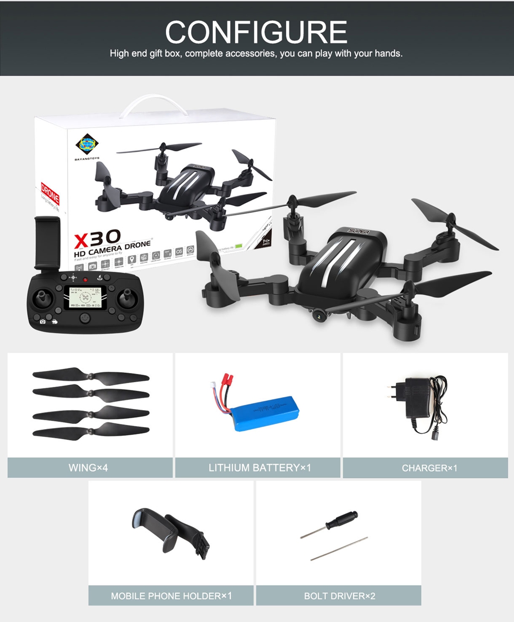 BAYANGTOYS-X30-GPS-5G-WiFi-1080P-FPV-with-8MP-HD-Camera-Follow-Me-Foldable-RC-Drone-Quadcopter-RTF-1380305