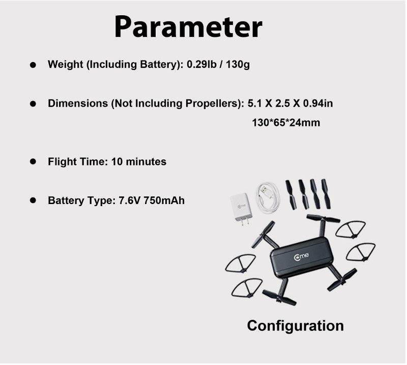 C-me-Cme-WiFi-FPV-Selfie-Drone-With-8MP-1080P-HD-Camera-GPS-Altitude-Hold-Mode-Foldable-RC-Quadcopte-1260477