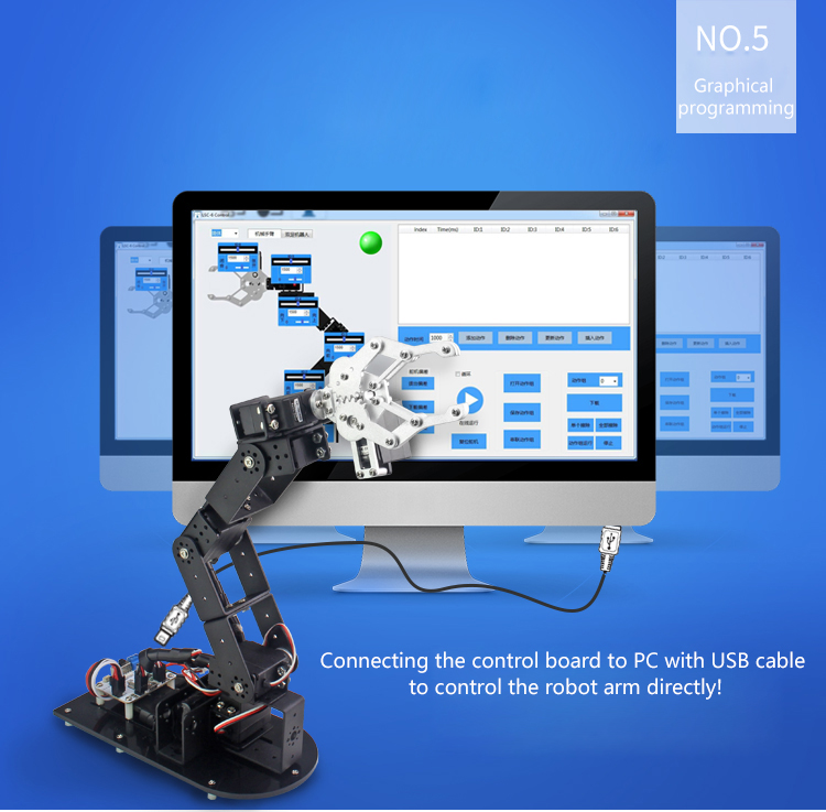 6DOF-Mechanical-Robot-Arm-Three-dimensional-Rotating-Arm-1235402