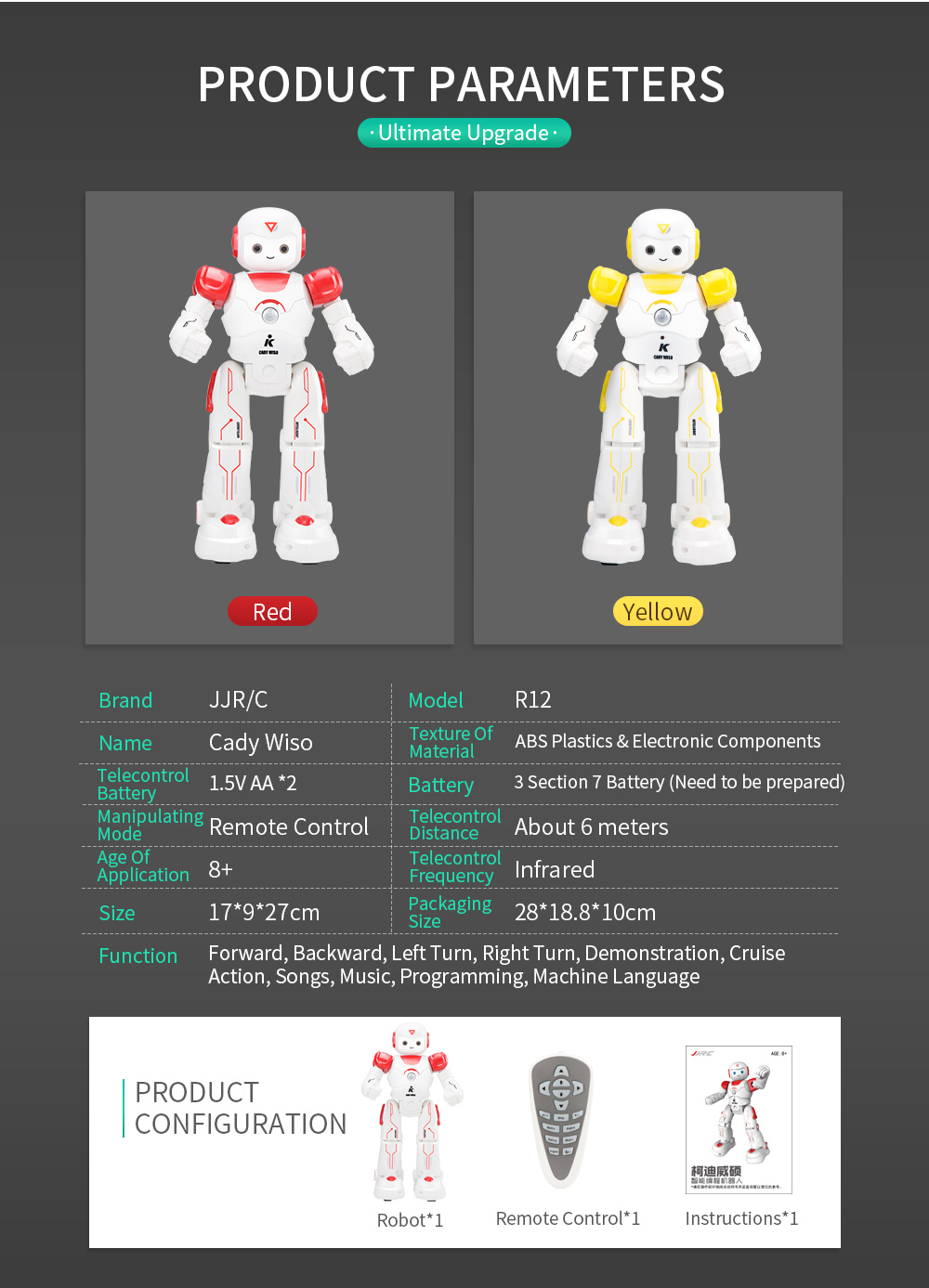 JJRC-R12-CADY-WISO-Smart-RC-Robot-Intelligent-Programming-Singing-Dancing-Patrol-Robot-Toy-1367361