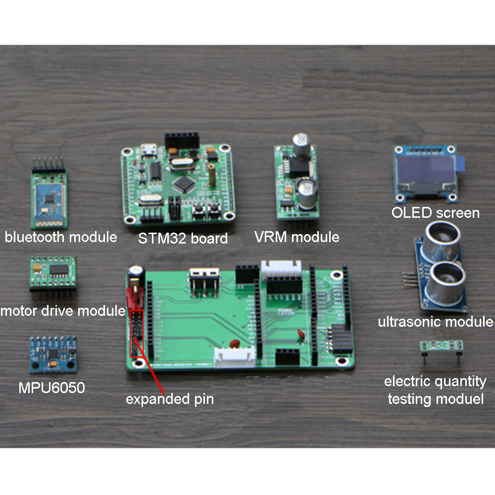 DIY-STM32-Smart-RC-Balance-Car-Bluetooth-APP-Control-Ultrasonic-Obstacle-Avoidance-Following-Mode-Wi-1427017