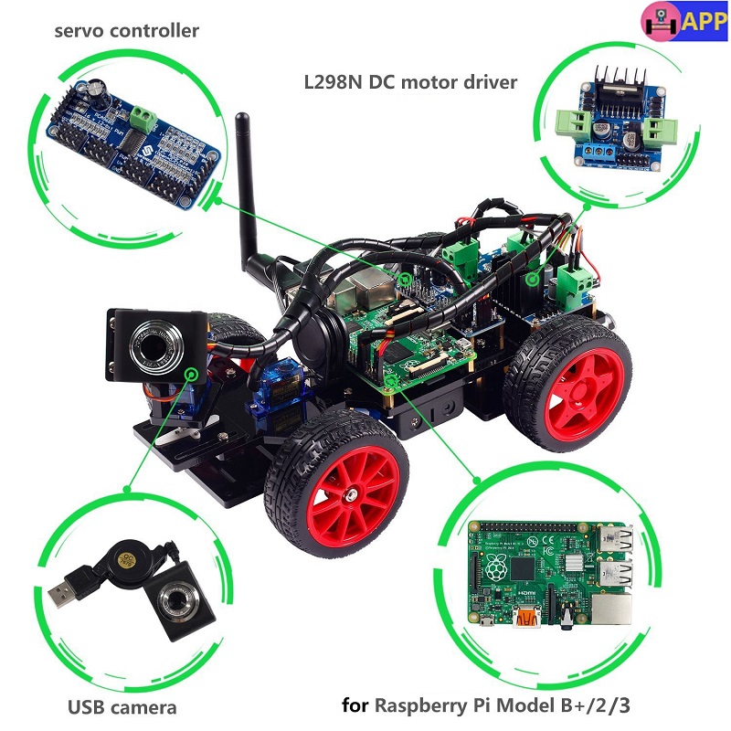 Sunfounder-TS0248-Smart-Remote-Control-Video-Car-Kit-for-Raspberry-Pi-with-Android-App-1249941