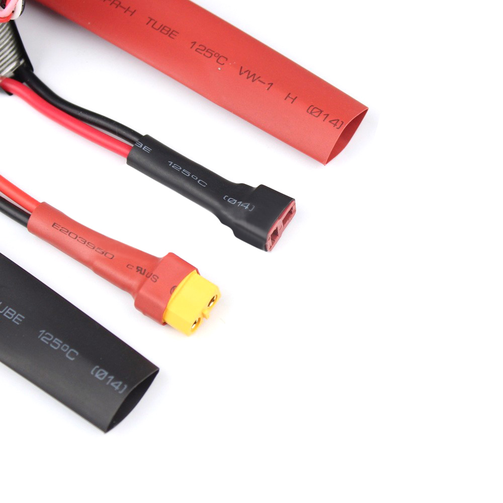 1-Pair-Heat-Shrink-Tube-14mm-Red-amp-Black-For-ESC-T-plug-battery-XT60-connector-1388649