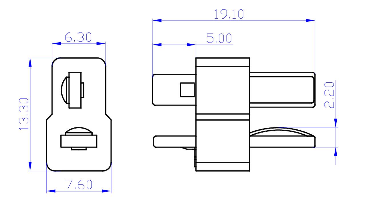 10-Pair-Amass-AM-1015-T-Plug-Connector-Black-Male-amp-Female-1078637