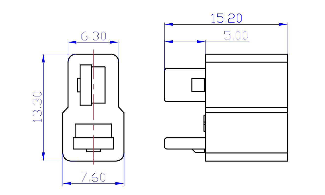 10-Pair-Amass-AM-1015-T-Plug-Connector-Black-Male-amp-Female-1078637