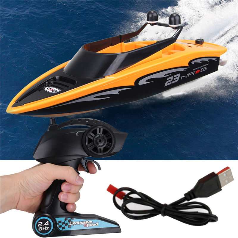 24Ghz-4-Channel-Charging-High-Speed-Wireless-RC-Racing-Boat-Waterproof-Orange-1213519