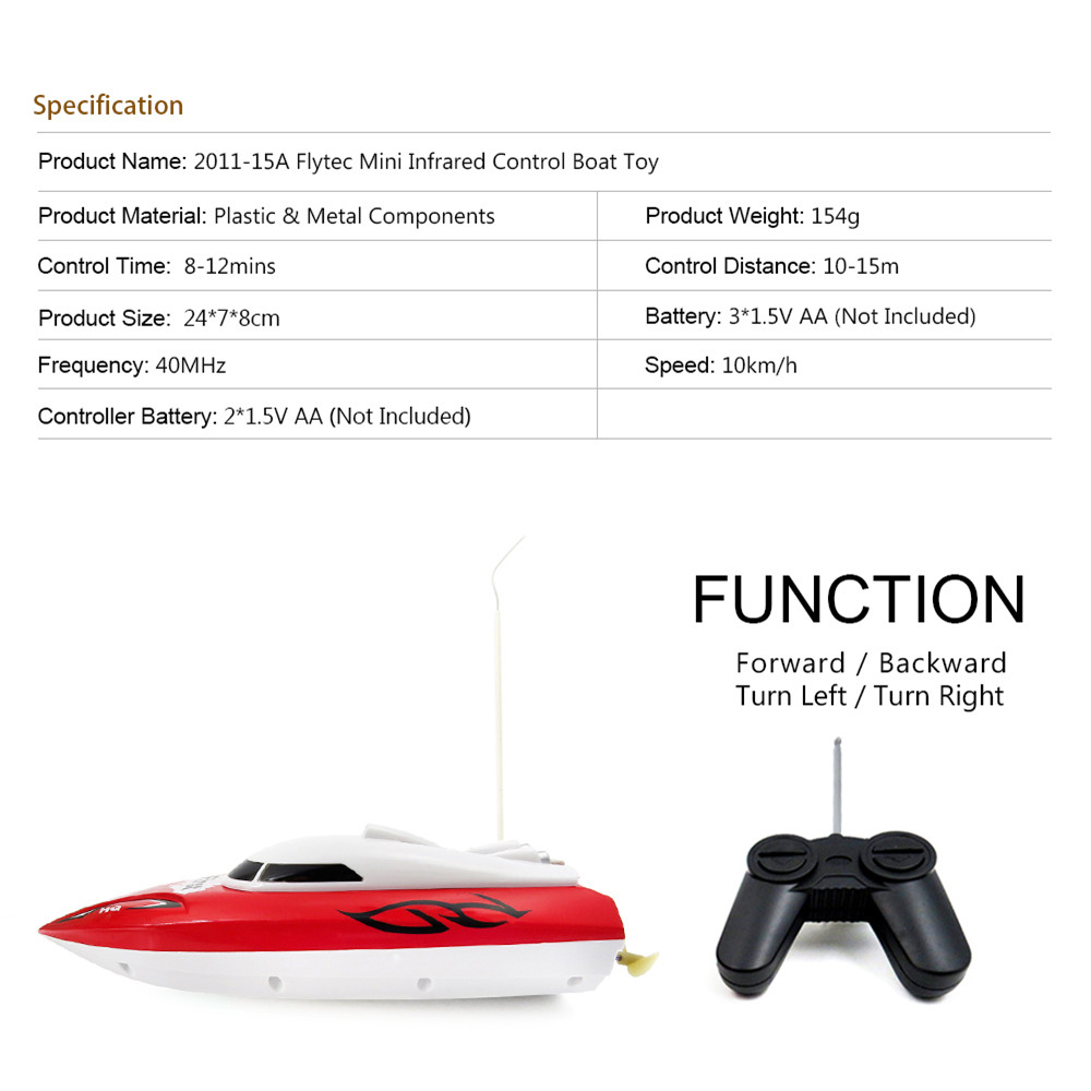 Flytec-2011-15A-24CM-40HZ-Water-Cooled-Motor-RC-Boat-Wireless-Racing-Fast-Ship-1291219