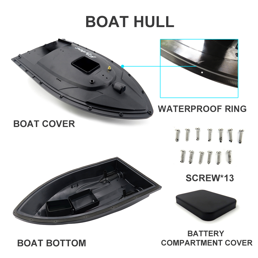 Flytec-2011-5-Generation-Fishing-Bait-Rc-Boat-Kit-Without-Circuit-Board-Battery-Motor-Servo-1362568